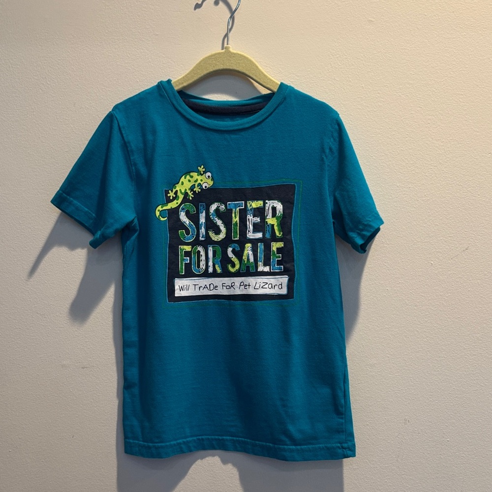 Falls Creek Blue Kids Tee with Lizard Graphic